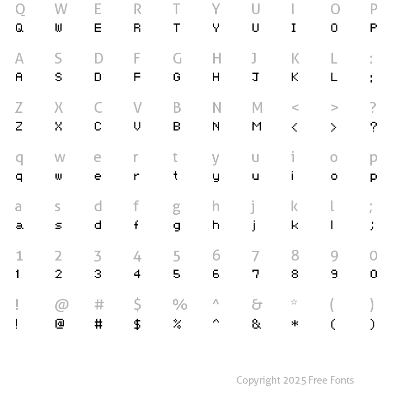 Character Map of nontoxic_ang_3 Regular