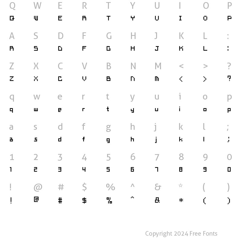 Character Map of nontoxic_ggoggo Regular