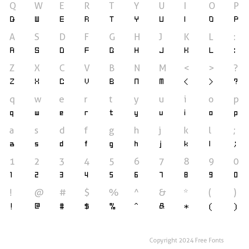 Character Map of nontoxic_jalanche_2 Regular