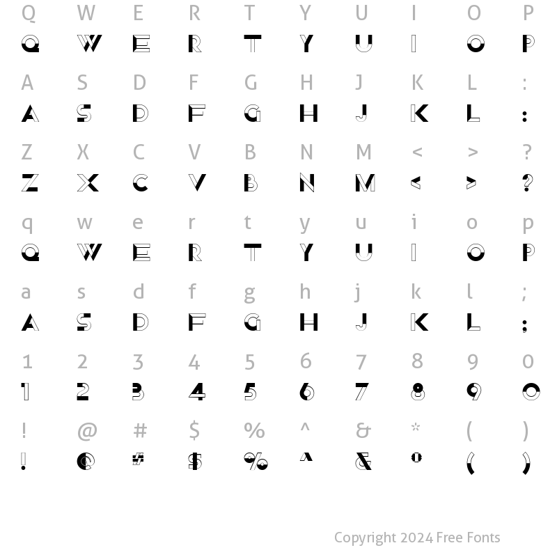 Character Map of Nord Express NF Regular