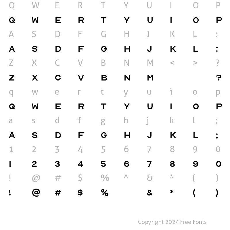 Character Map of Nord Medium