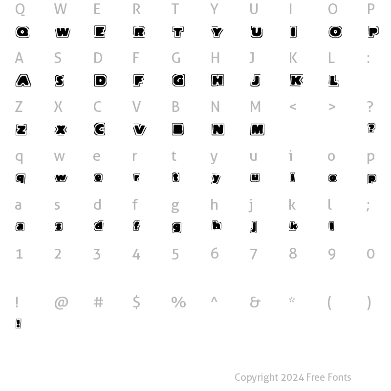 Character Map of Note Of Terror AntiSocial