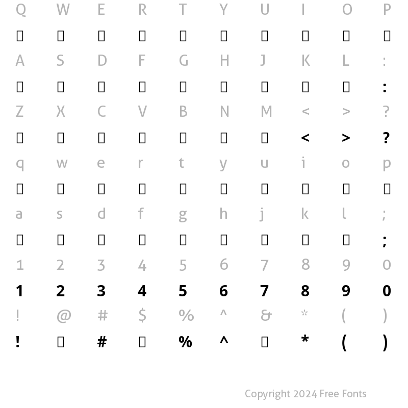 Character Map of Noto Sans Tamil UI Bold