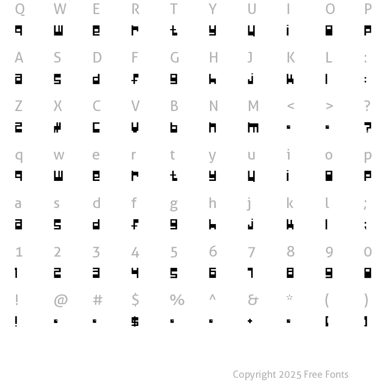 Character Map of NullPointer Regular