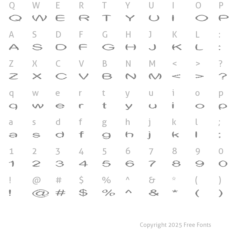 Character Map of Obtuse One Regular