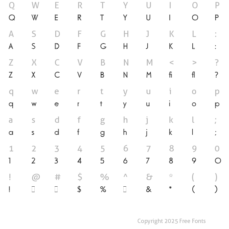 Character Map of Odessa LET Plain