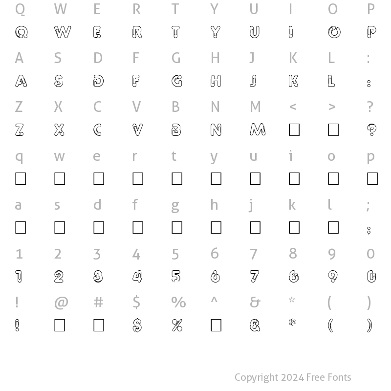 Character Map of Office Normal