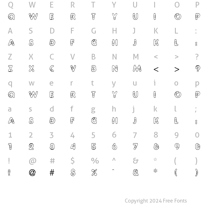 Character Map of Office Regular