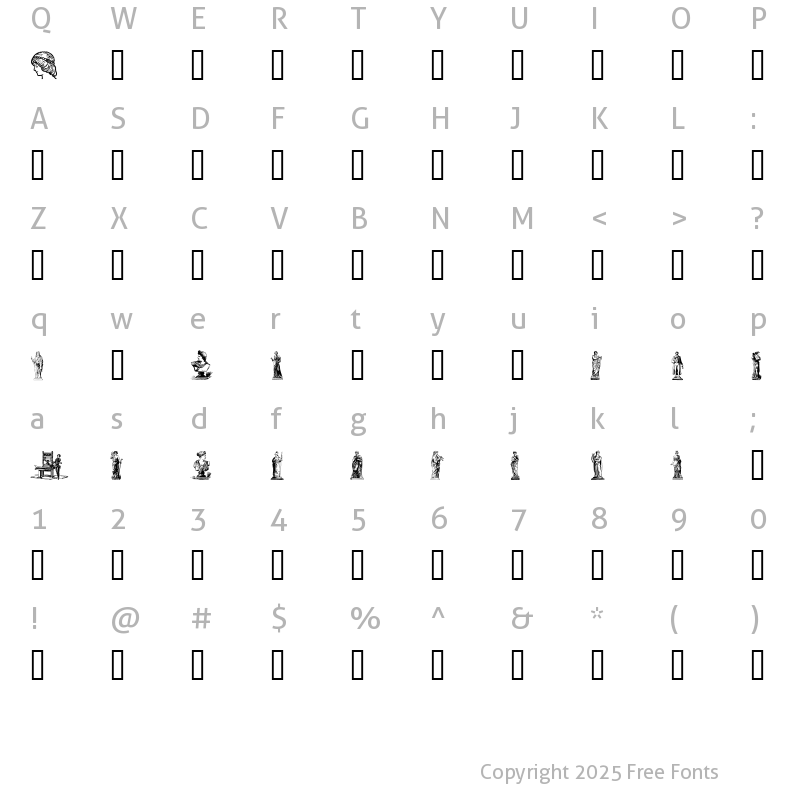 Character Map of Oktober 98 Regular