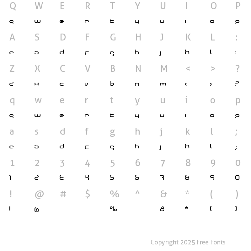 Character Map of oktober Regular