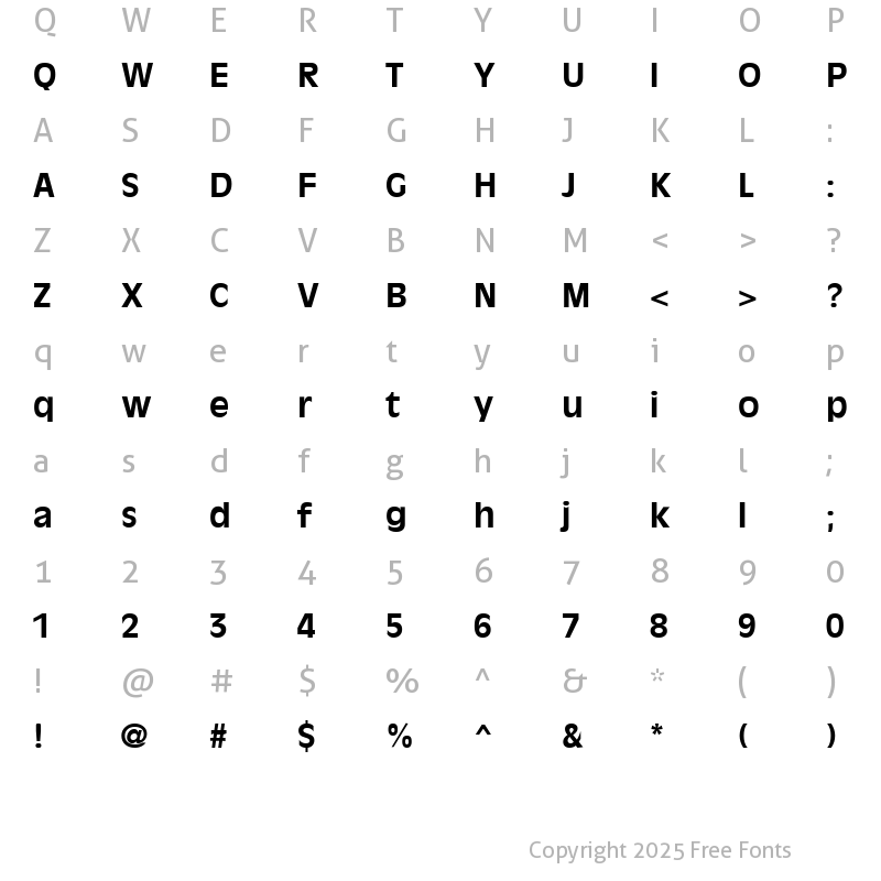 Character Map of OliviaAntique Bold
