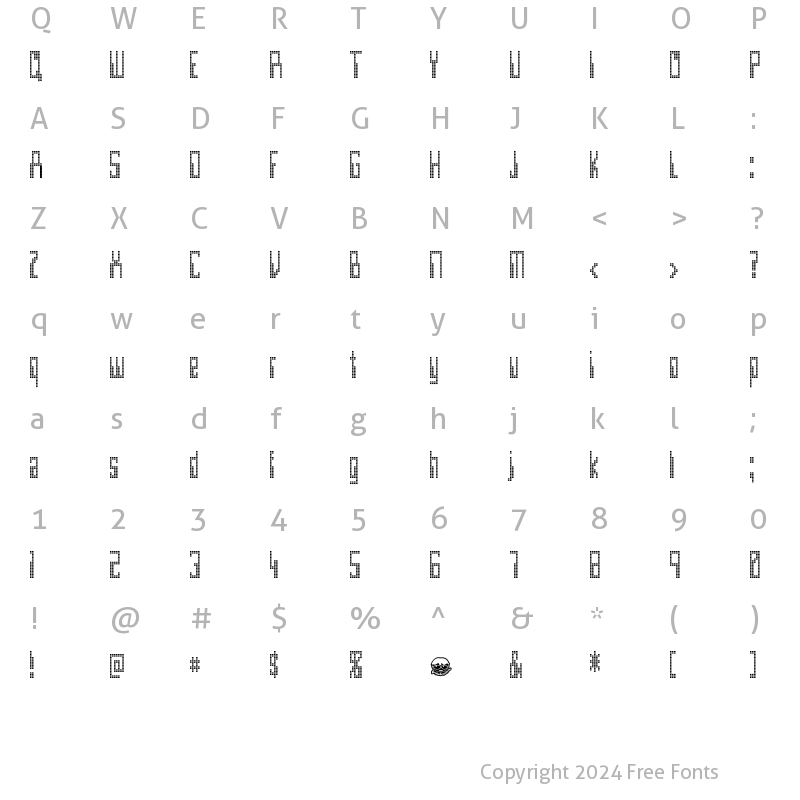 Character Map of Omega Regular