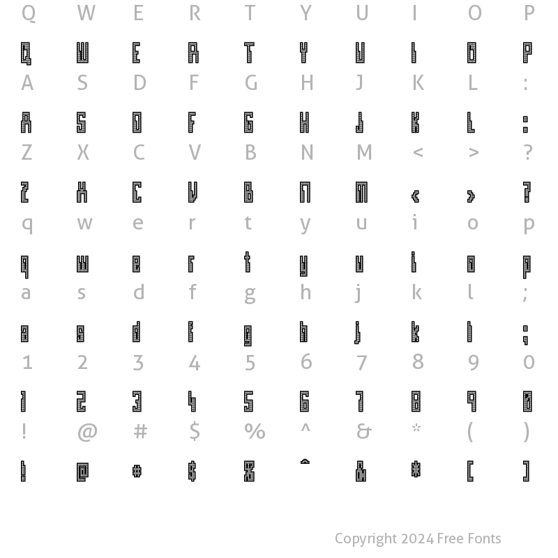 Character Map of Omegamax Regular