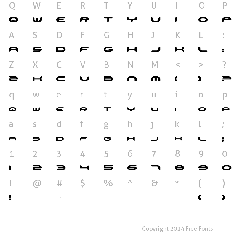 Character Map of Omni Girl Regular