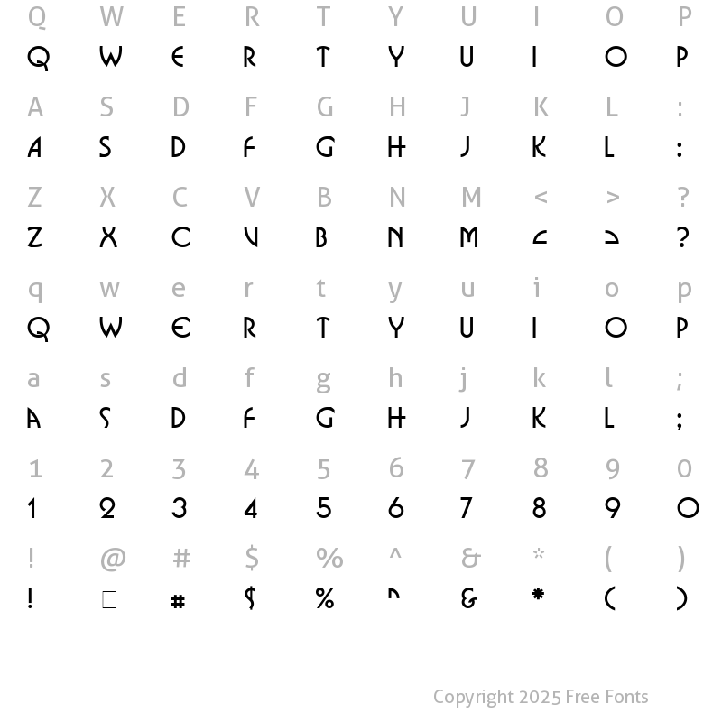 Character Map of Omnibus Normal