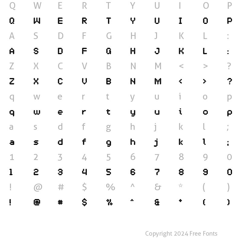 Character Map of OneCross ExtraBold