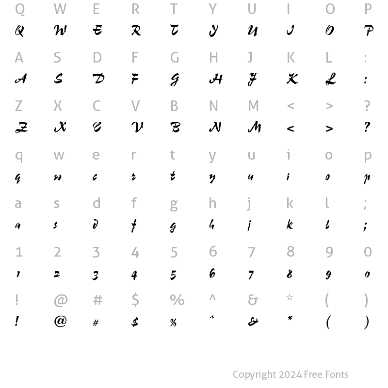 Character Map of OPTIChampion Regular