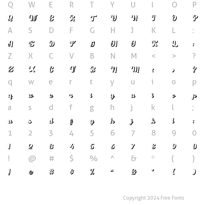 Character Map of OrecticShadow Shadow