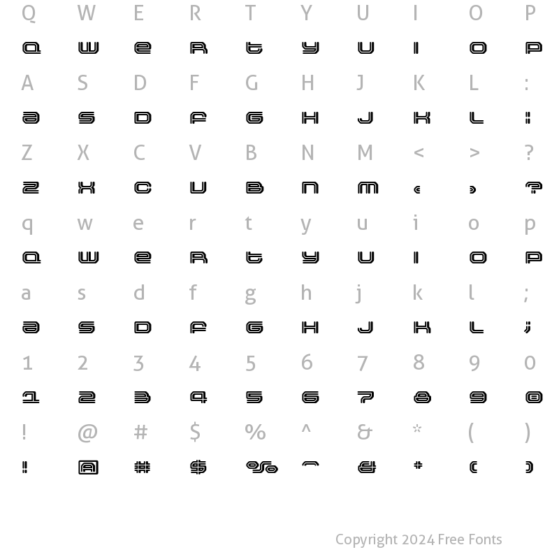 Character Map of Outlander Binary Regular