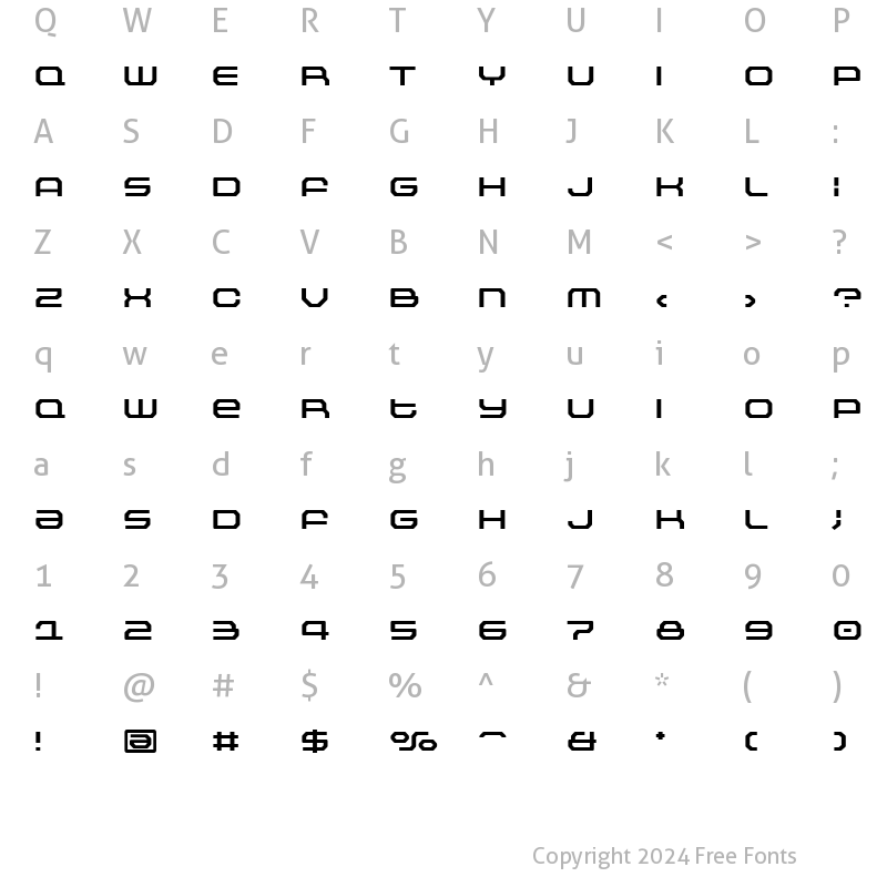 Character Map of Outlander Nova Medium Regular