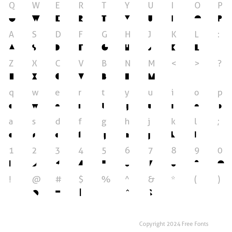 Character Map of P22 Bifur D Regular