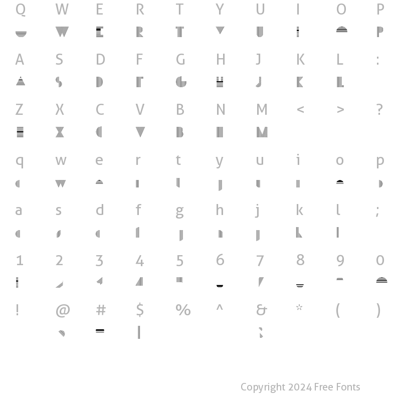 Character Map of P22 Bifur E Regular