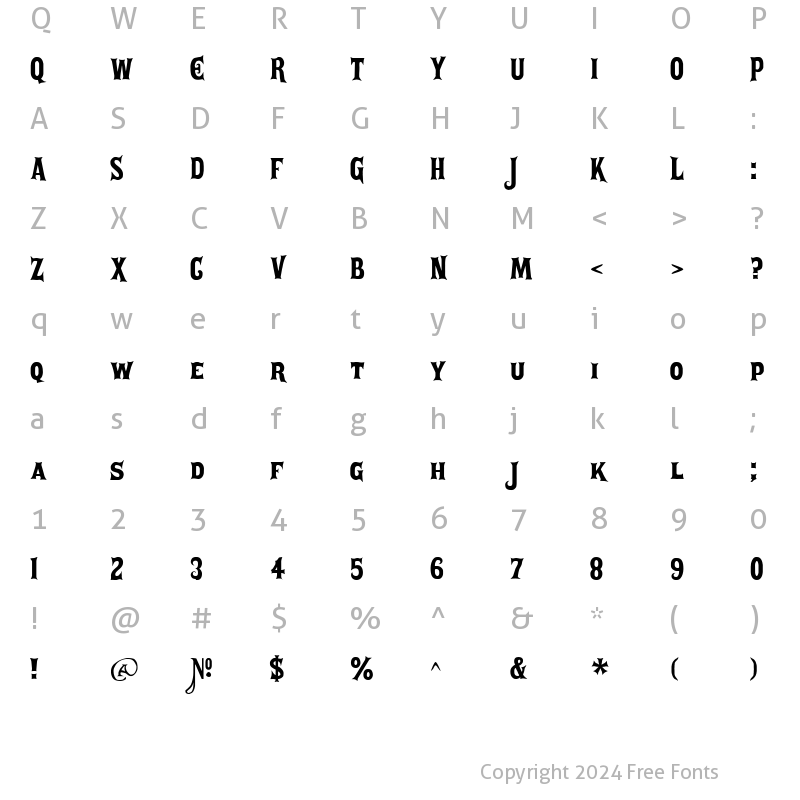 Character Map of P22 Posada Irregular Irregular