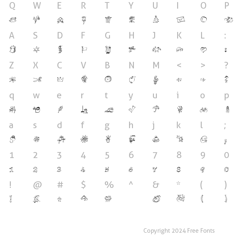 Character Map of P22Tulda Regular