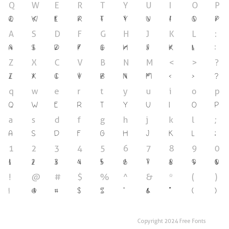 Character Map of PADEE KAPASS Regular