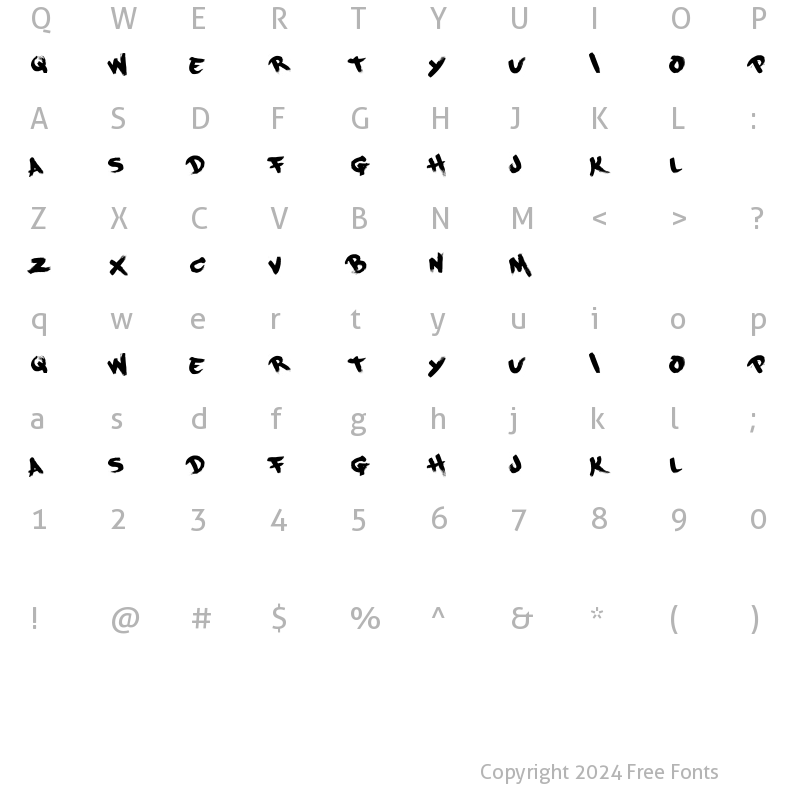 Character Map of PaintCans Regular