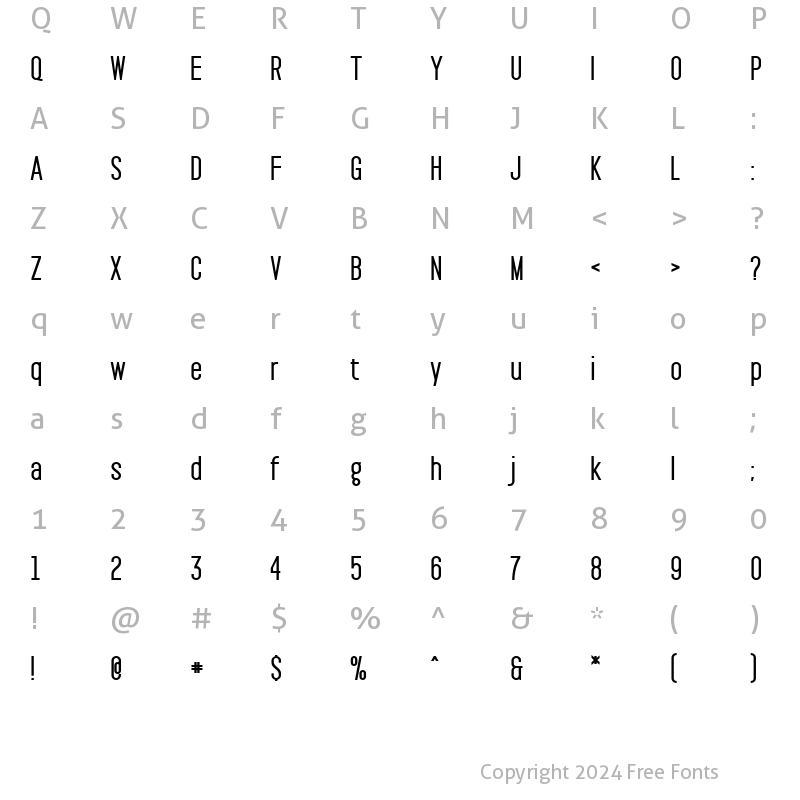 Character Map of Pakt ExtraBold