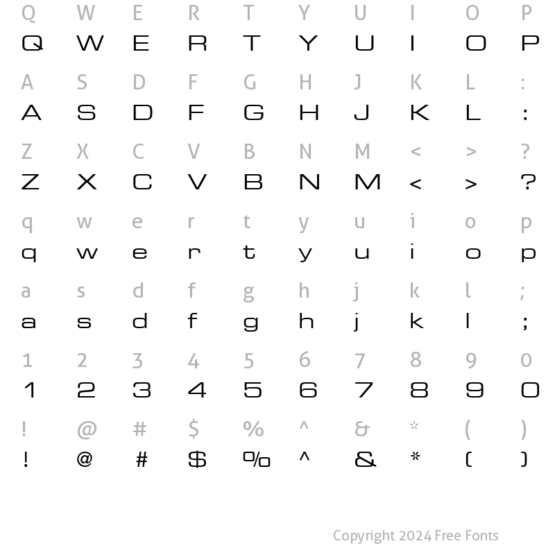 Character Map of Palindrome Expanded SSi Expanded