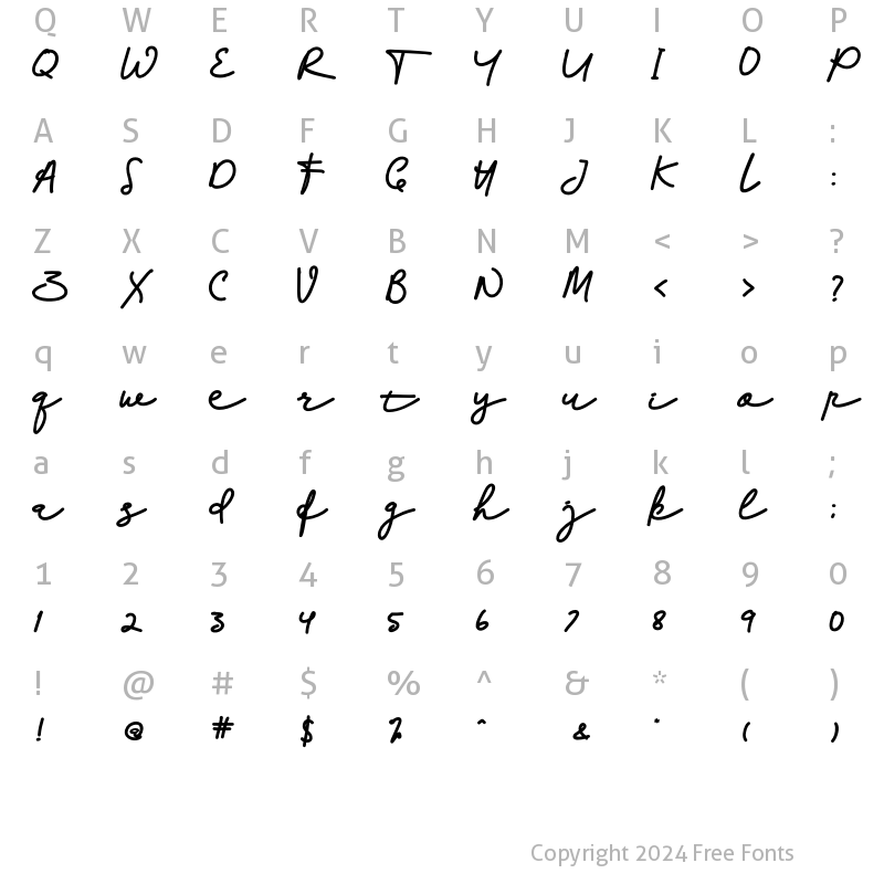 Character Map of Palleto Bold