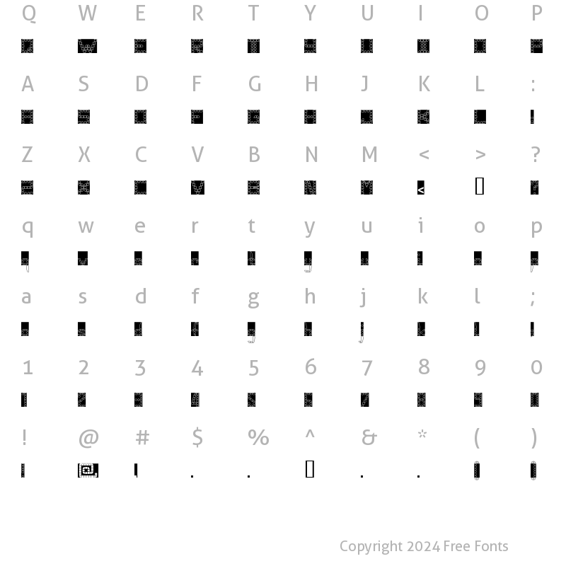 Character Map of PangolinHoBl HollowBlack