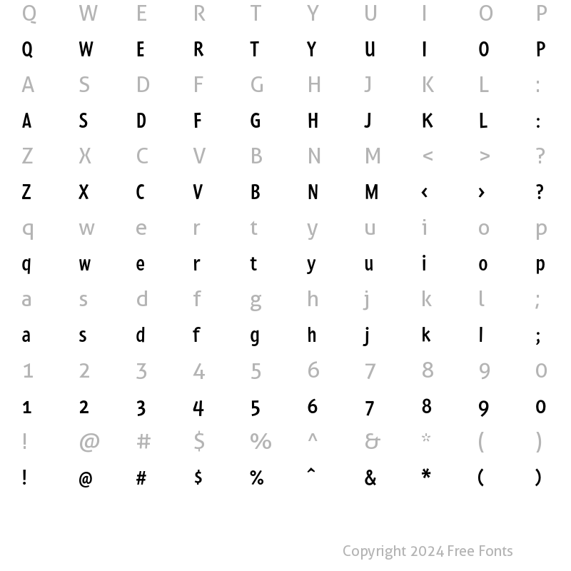 Character Map of PedestriaMVB-Medium Regular