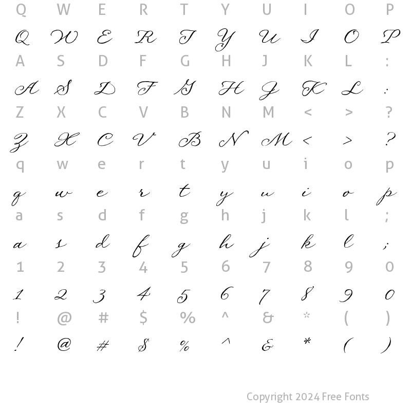 Character Map of PegsannaHMK Regular