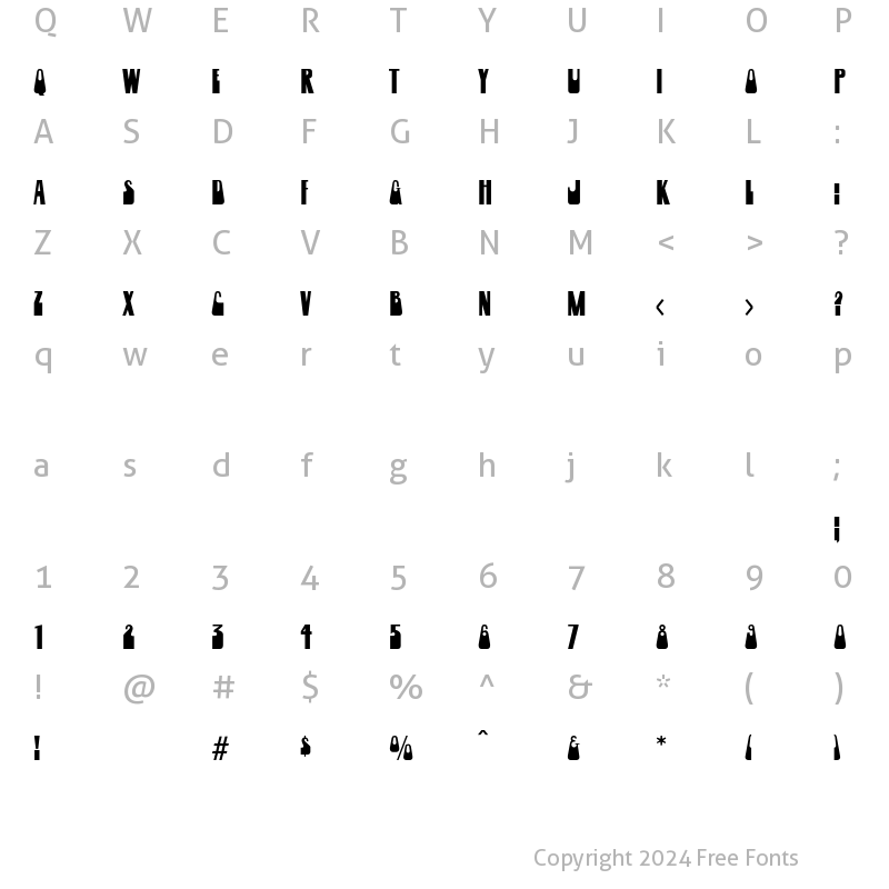 Character Map of Pelikan Regular