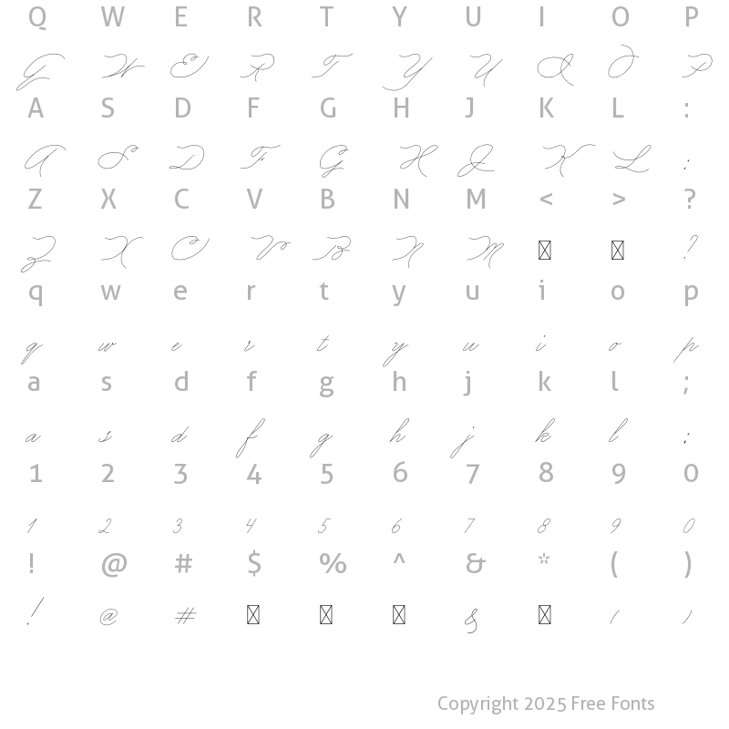 Character Map of Peony Without Flowers