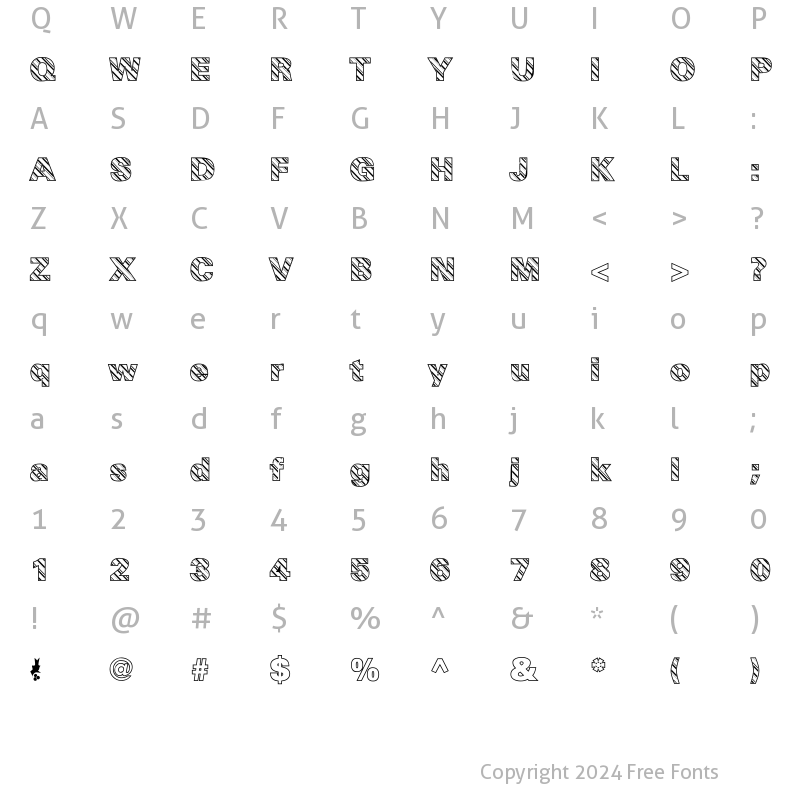 Character Map of Pep O Mint Normal Normal