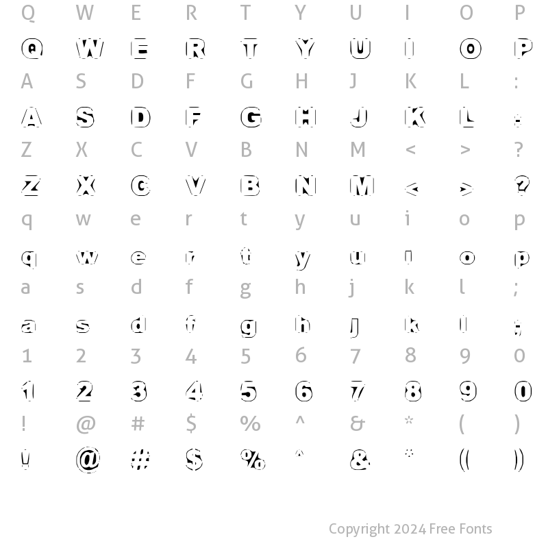 Character Map of Persona Regular