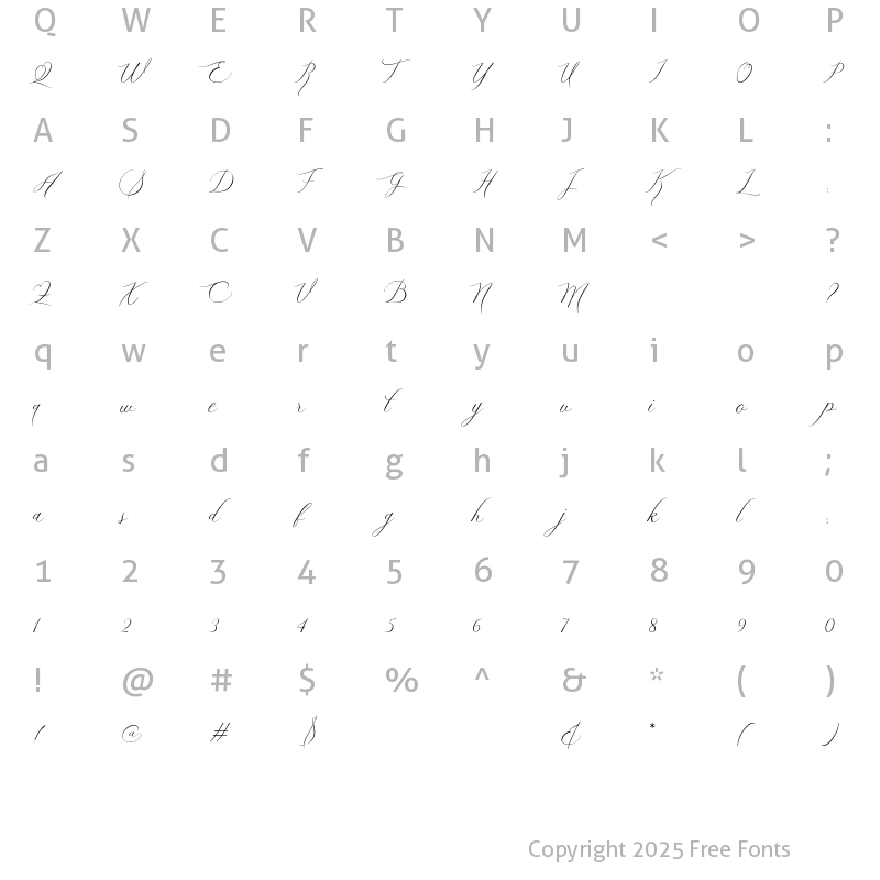 Character Map of Peubloe Regular