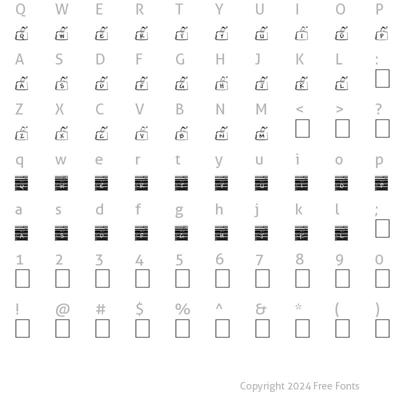 Character Map of pf_bc_gradient Regular