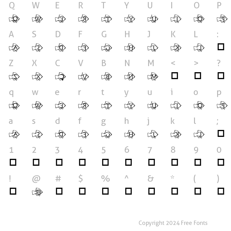 Character Map of pf_gfish_backwards1 Regular