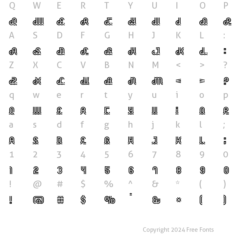 Character Map of Phatburner Regular