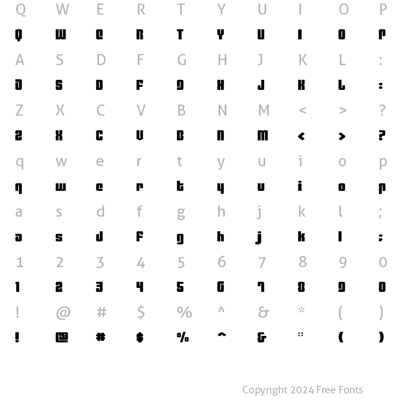 Character Map of Philadelphia Expanded Expanded