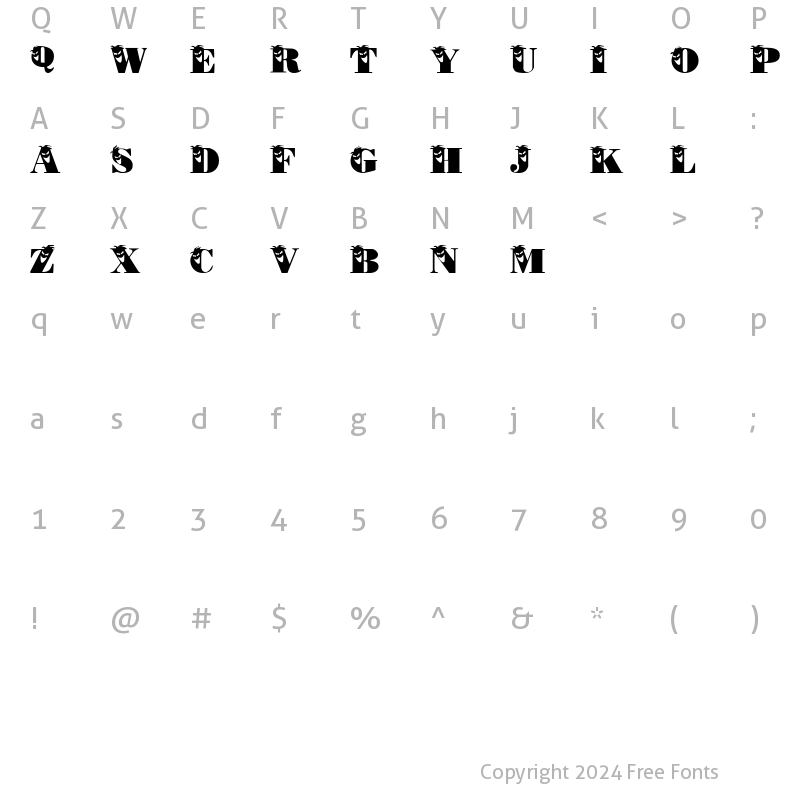 Character Map of PhilliBoo Regular