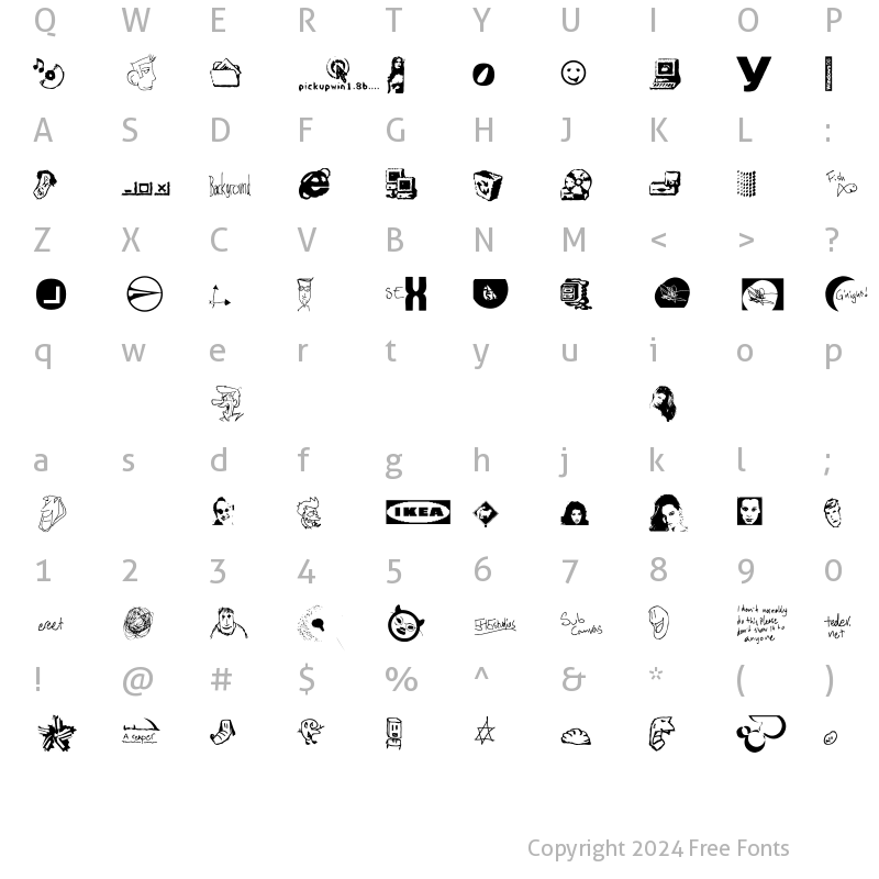 Character Map of Photon Regular