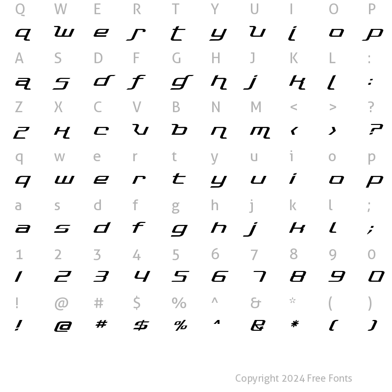 Character Map of Photonica Regular