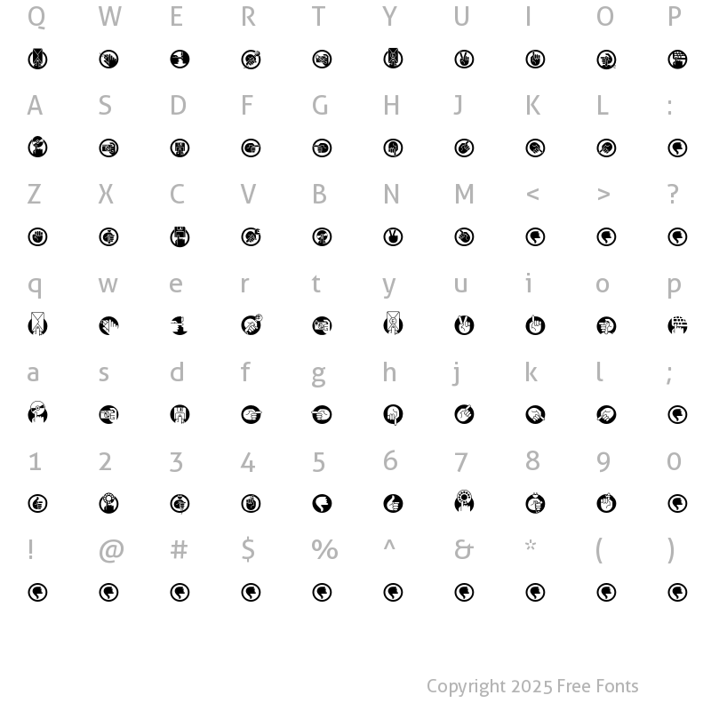 Character Map of PicFormat Regular