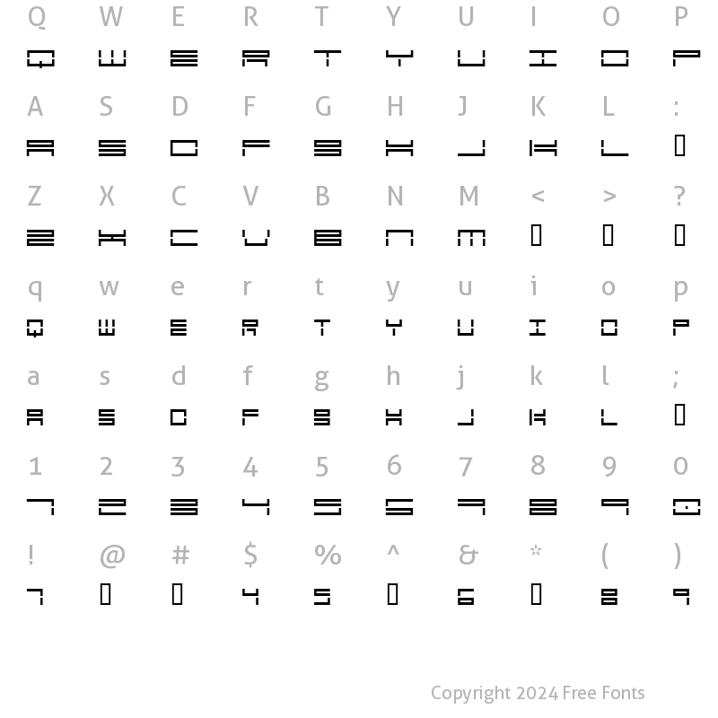 Character Map of Pile Regular